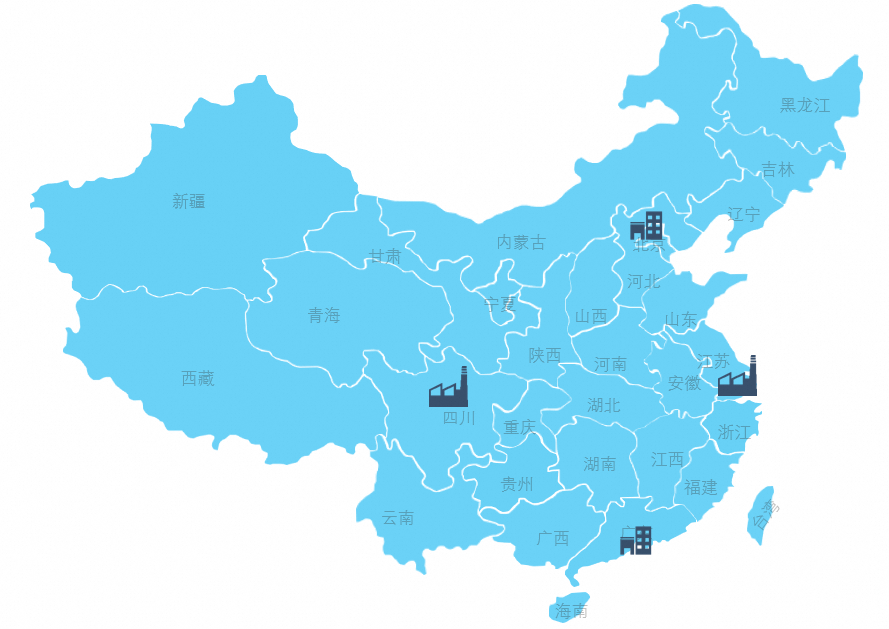 泽尼特全国布局地图